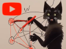 A cat who's excited to learn